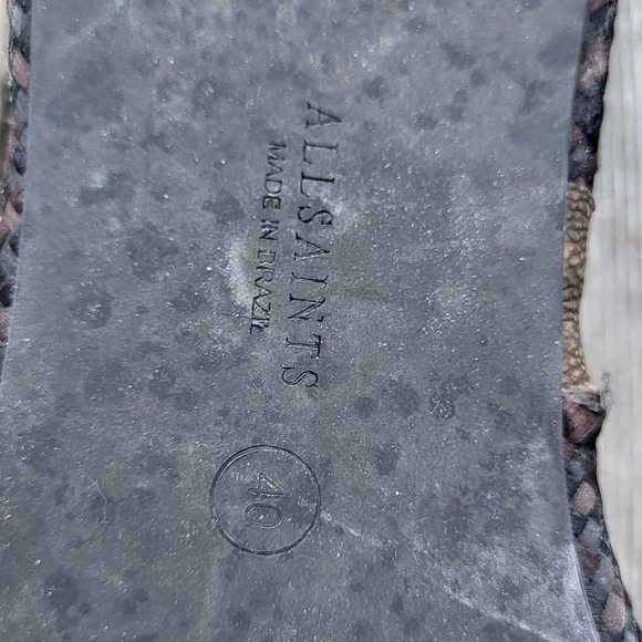 All Saints Bora Leather Slip On Platform Loafer - Picture 10 of 10